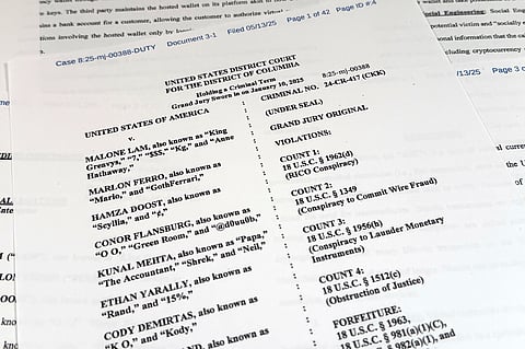 This Justice Department grand jury superseding indictment against Malone Lam and his co-defendants.