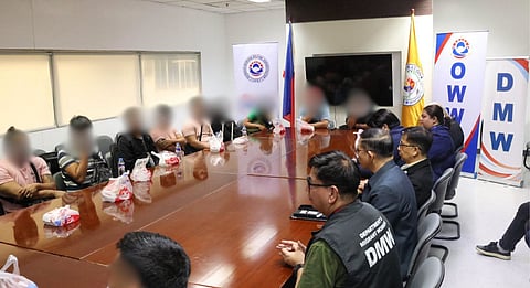 14 overseas Filipino workers who were crew members of the MV Sidr safely returned to the Philippines after the attack on their Saudi-flagged vessel in the Strait of Hormuz