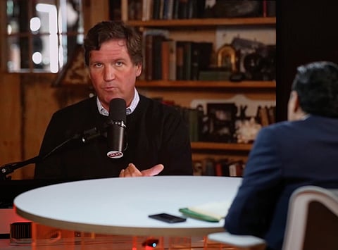 Conservative commentator Tucker Carlson has said he argued with President Donald Trump that weakening Iran as a regional power, destabilising the GCC and reducing the US military footprint in the Gulf could serve Israel's strategic interests.
