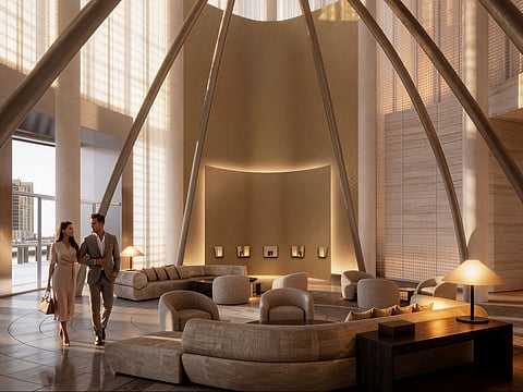 A look at the lobby in Arman Hotel Dubai