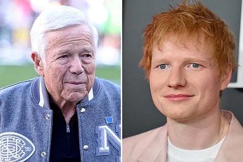 The Ed Sheeran, Macklemore and Robert Kraft saga has taken another turn, with Kraft revealing that Sheeran is donating $2 million toward humanitarian relief tied to the crisis in Gaza