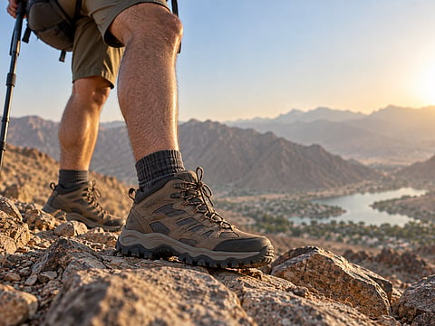 The right hiking boots can make cooler-season UAE trails more comfortable, offering the grip, support and durability needed for uneven terrain.