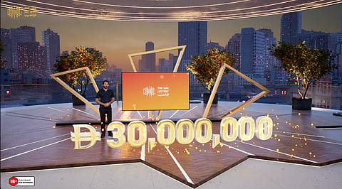 UAE Lottery show host Chadi Khalaf during Lucky Day Draw No. 260930