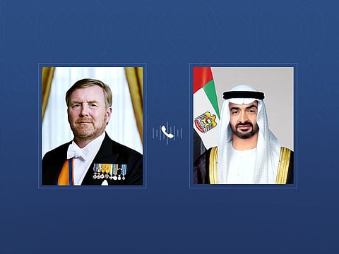 UAE President and King of the Netherlands discuss bilateral ties and regional developments