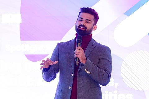 Asanul Ameen, Head of Operations, Unique World Education, speaking at Edufair