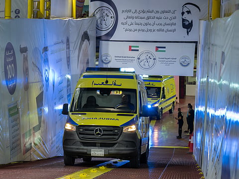 Medical teams assessed patients and injured people as UAE continues humanitarian support under Operation Chivalrous Knight 3.