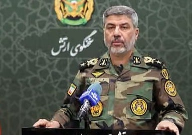 Iran army spokesman Mohammad Akraminia said on Tuesday that Iran produced new defensive and offensive equipment, including missiles and drones, daily during the war, and continues to produce them.