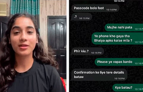 Kaushiki said a contact number was visible on the iPhone’s locked screen, allowing the person in possession of the device to contact her.