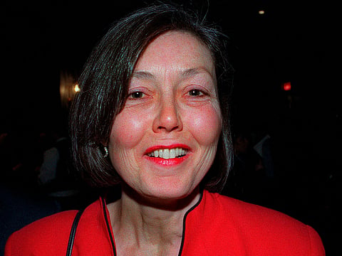 Anne Carson attends the National Book Critics Circle Awards in New York, March 8, 1999.