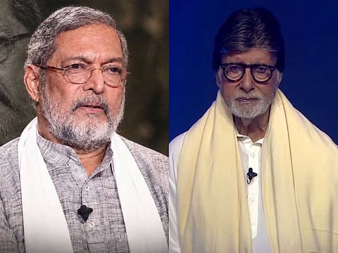 Amitabh Bachchan offers tribute to Nana Patekar (Photo/Instagram@sonytvofficial)