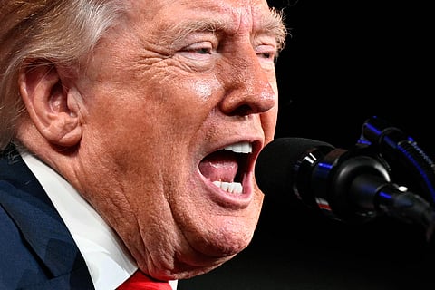 US President Donald Trump says Washington could decide quickly whether to join military strikes against Yemen's Iran-backed Houthis.
