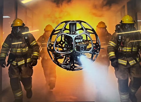 Three projects showcased at the forum offered a glimpse of what is coming: drones inside burning buildings, SOS wearables and rescue rovers