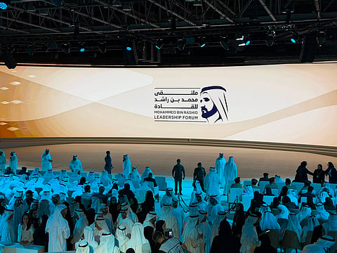 The Mohammed bin Rashid Leadership Forum opened today at Dubai World Trade Centre, bringing together 1,000 government and private sector leaders