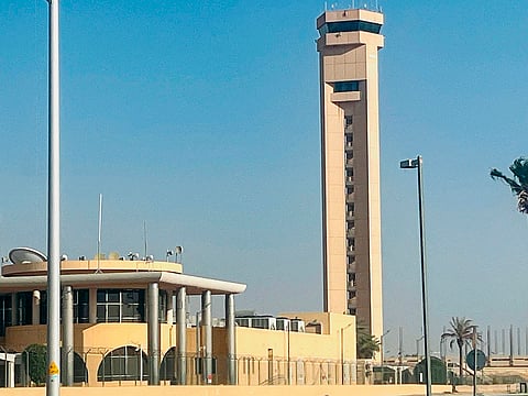 Flight operations at King Khalid International Airport in Riyadh remain suspended.