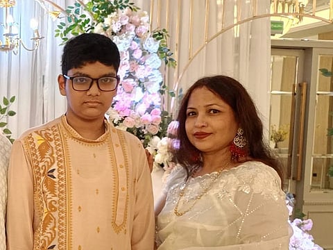Ashima Chowdhury (right) and her son Aritra Biswas reportedly died on the spot