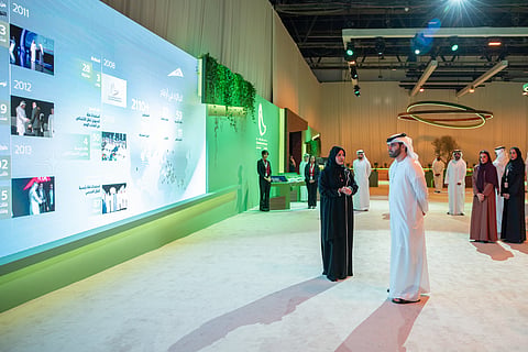 Sheikh Mansoor bin Mohammed bin Rashid Al Maktoum at the award ceremony