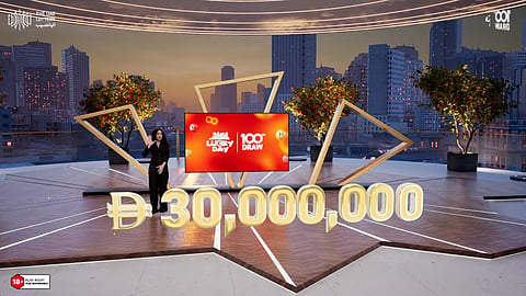 UAE Lottery show host Diala Makki during Lucky Day Draw No. 261017
