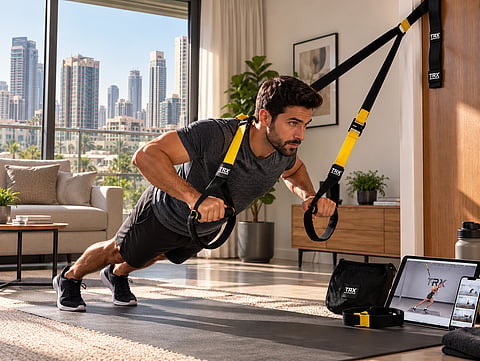 A full-body workout without a full home gym: TRX brings strength training into smaller spaces.