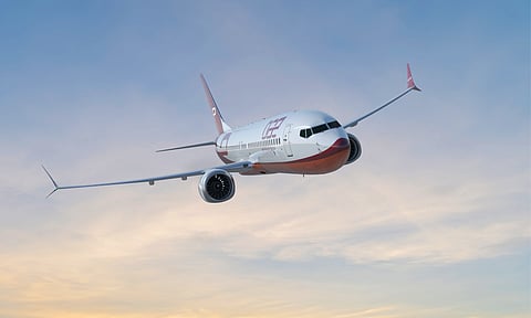 A 737 MAX 8 aircraft