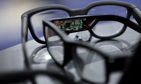 Smart eyewear displayed during CES Unveiled at CES 2025. Reuters/File