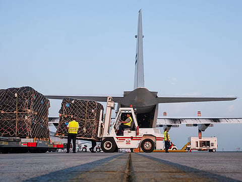 The Dubai Royal Air Wing will operate multiple flights carrying around nine tonnes of humanitarian supplies each.