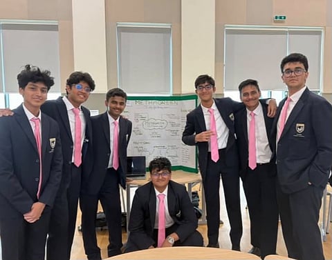 From left to right: Rayyaan Hashmat, Kiaan Bijin, Rushabh Yadav, Advait Patil, Vihaan Bhaskar, Vihaan Chatterjee, and Ibrahim Ausaf Khan