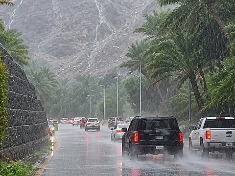 Flash flood alert issued in Sharjah as heavy rain lashed Shees and Wadi Al Helo. Stay safe and avoid flood-prone areas. More rain expected in UAE this week.
