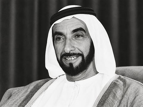 Sheikh Zayed bin Sultan Al Nahyan, the Founding Father of the UAE.