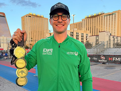 Dubai Police athlete wins firefighter world title in Las Vegas