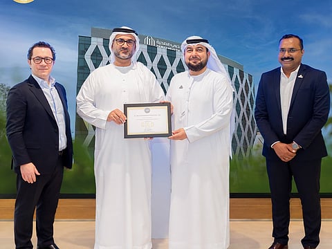 The LEED Gold award recognises initiatives to reduce the building's environmental footprint and improve conditions for employees and visitors.