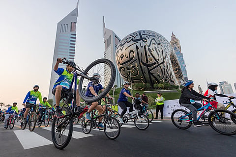 Want to cycle down the middle of Sheikh Zayed Road on Sunday but do not own a bike? You can still take part in Dubai Ride.