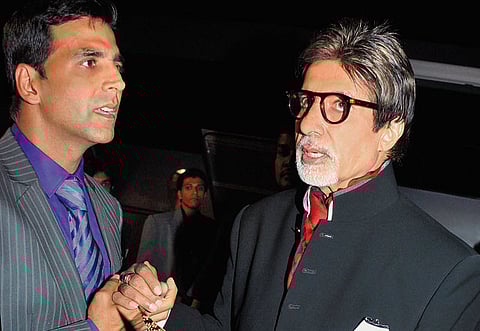 Agile actors: Akshay Kumar and Amitabh Bachchan