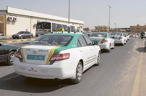Picture for illustrative purposes: Sharjah taxis