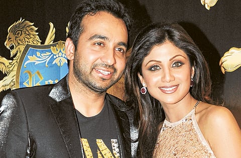 Shilpa Shetty and husband Raj Kundra.
