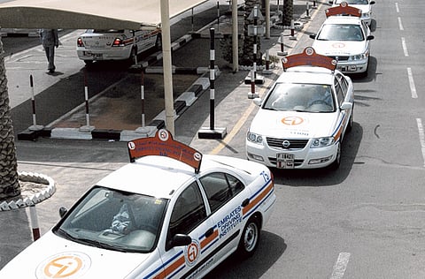Students getting lessons from instructors during the driving class at Emirates Driving School in Dubai. Photo for illustrative purpose only
