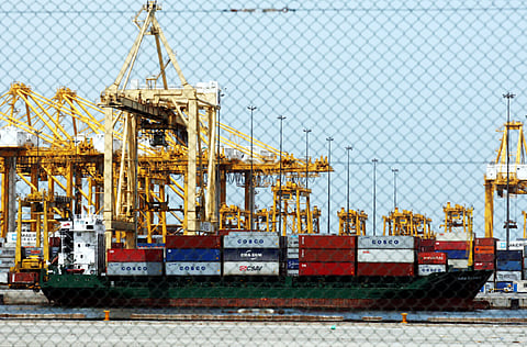 A view of Jebel Ali Free Zone in Dubai.