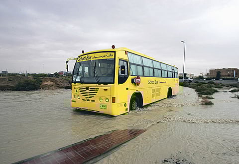 'We crossed the Sharjah-Dubai border and were slowly arriving to the school area. Then, the Vice Principal called and informed us that we should turn the bus around and head back home'. Picture for illustrative purposes