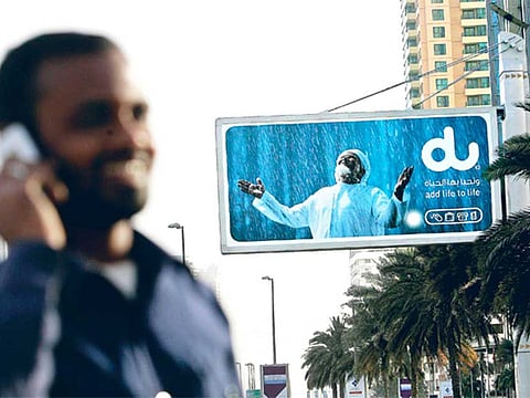 Du, the UAE's second largest telecom operator. Picture used for illustrative purposes.