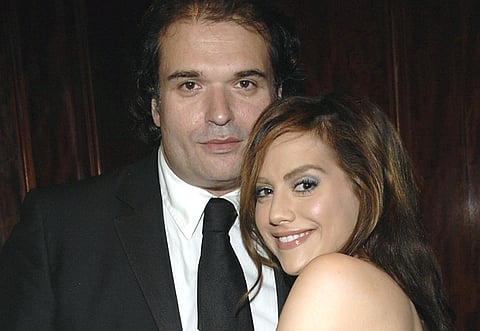 A 2007 file photo showing actress Brittany Murphy, right, and husband, writer Simon Monjack.