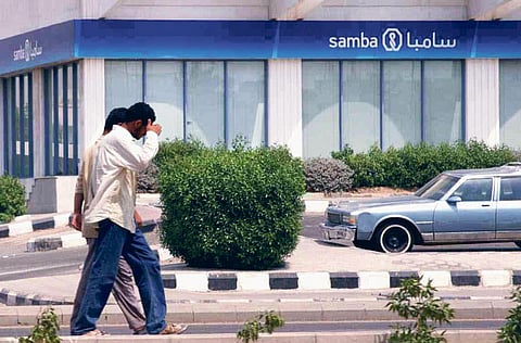 A Jeddah branch of the Saudi American Bank (Samba). The profitability outlook for Saudi banks showed signs of improvement as increased operating income and reduced provisioning supported return ratios.