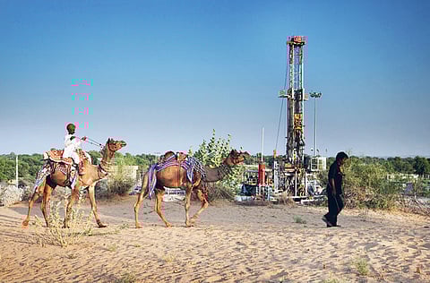 A Cairn Energy Plc drilling rig in Rajasthan, India. India expects to refund $1 billion to UK-based Cairn Energy after it moved to scrap a retrospective tax law.