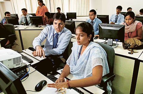 Engineering recruits undergo training. Photo for illustrative purpose.