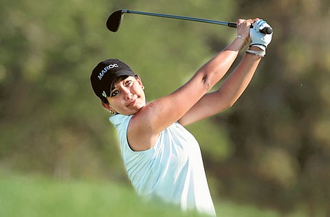 Hole in one! Maha Haddioui gets an Olympic ace.