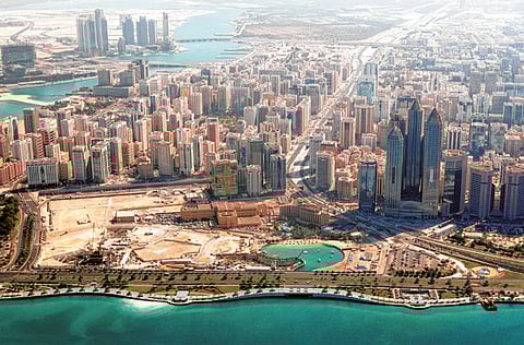 A view of the Abu Dhabi Corniche area.