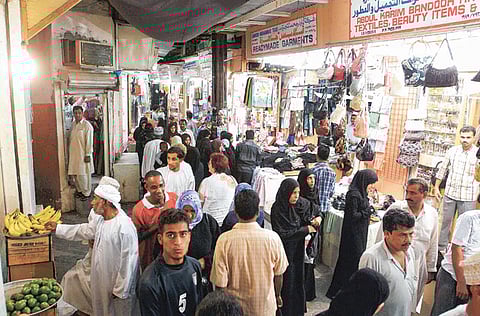 File picture of the Mutrah souq in Oman.