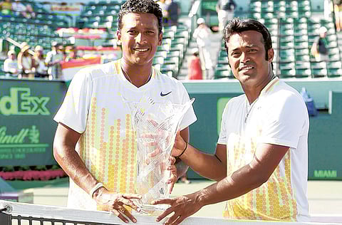 Mahesh Bhupathi and Leander Paes.