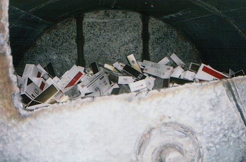 Counterfeit cigarettes. Picture for illustrative purpose only