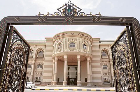 Doors back open: The exterior of the Sharjah Public Library’s new building. The library was founded in 1925 at Sharjah Fort.