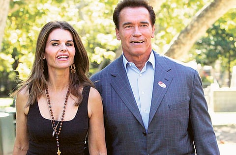 Maria Shriver and Arnold Schwarzenegger.