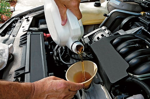 Picture for illustrative purposes: engine oil